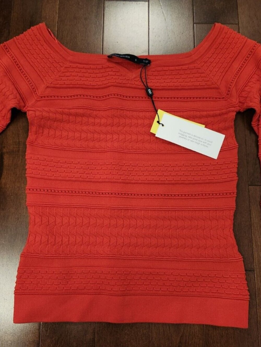 Karen Millen women's long sleeve red top in size small
